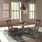 International Concepts Round 36 in Rd Top Pedestal Table, 2 X-Back Chairs, Hickory/Washed Coal, 36 in W, 36 in L, 29.1 in H K45-36RT-27B-C613-2 - alternate 4
